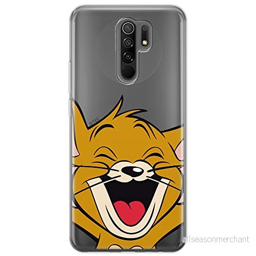 ERT GROUP mobiltelefonfodral för Xiaomi REDMI 9 originalt och officiellt licensierat Tom and Jerry mönster 003 optimalt anpassad till formen på mobiltelefonen, gedeeltelijk transparant 5903040290842