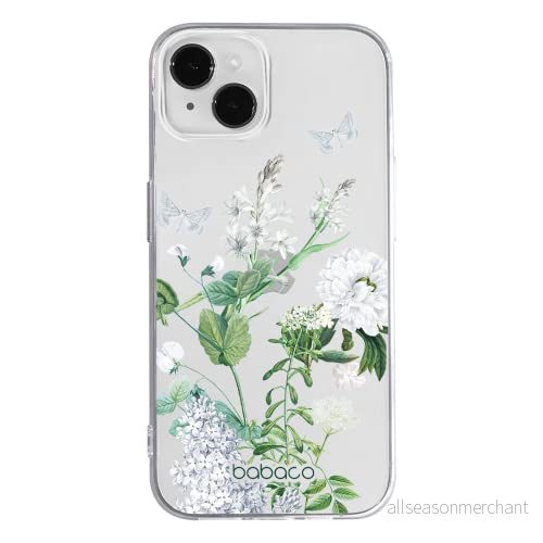 ERT GROUP mobiltelefonfodral för Apple Iphone 14 originalt och officiellt licensierat Babaco mönster Flowers 033 optimalt anpassad till formen på mobiltelefonen, gedeeltelijk transparant 5905131885111