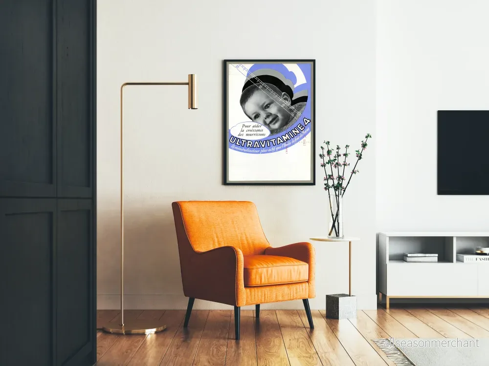 Vintageposter Ultravitamine 4 för spädbarns tillväxt - Bild 2