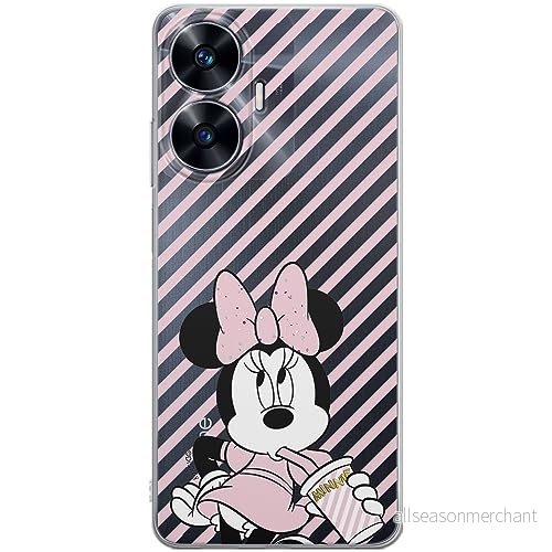 ERT GROUP mobiltelefonfodral för Realme C55 originalt och officiellt licensierat Disney mönster Minnie 017 optimalt anpassad till formen på mobiltelefonen, gedeeltelijk transparant 5905511859510