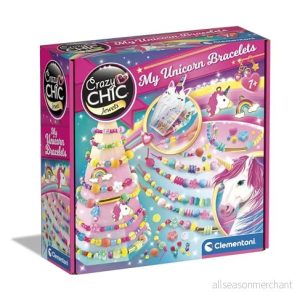 Clementoni 18792 Crazy Chic My Unicorn Armband Gör det själv armbandssatser för flickor, kreativt spel, 7 år gammal, vänskapsarmband, hantverk 8005125187928 Clementoni 18792 Crazy Chic My Unicorn Armband Gör det själv armbandssatser för flickor, kreativt spel, 7 år gammal, vänskapsarmband, hantverk 8005125187928