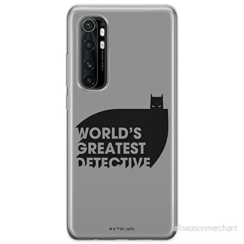 ERT GROUP mobiltelefonfodral för Xiaomi MI NOTE 10 Lite originalt och officiellt licensierat DC mönster Batman 051 optimalt anpassad till formen på mobiltelefonen, fodral tillverkad av TPU plast 5905131541253