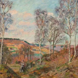 Målning Le chemin vers la vallée - Armand Guillaumin | Konsttryck - Bild 2