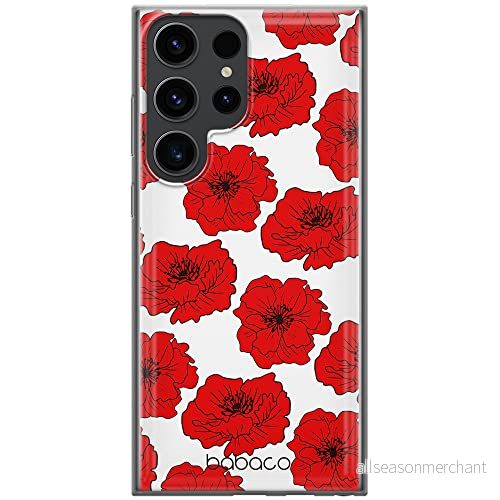 ERT GROUP mobiltelefonfodral för Samsung S23 ULTRA originalt och officiellt licensierat Babaco mönster Flowers 018 optimalt anpassad till formen på mobiltelefonen, fodral tillverkad av TPU plast 5905511468071