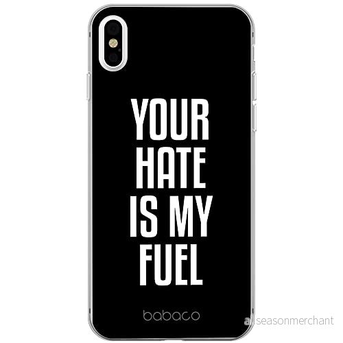 ERT GROUP mobiltelefonfodral för Apple Iphone XS Max originalt och officiellt licensierat Babaco mönster My fuel 002 Vit optimalt anpassad till formen på mobiltelefonen, fodral tillverkad av TPU plast 5903932905045