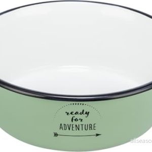 Trixie Bowl enamel/stainless steel 0.3 l/ø 12 cm green 4047974252116 Trixie Bowl enamel/stainless steel 0.3 l/ø 12 cm green 4047974252116