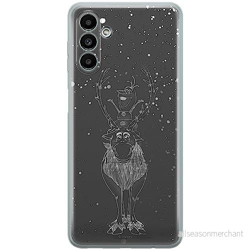ERT GROUP mobiltelefonfodral för Samsung A13 5G/A04S originalt och officiellt licensierat Disney mönster Olaf and Sven 001 anpassad till formen på mobiltelefonen, fodral tillverkad av TPU plast 5904805575433