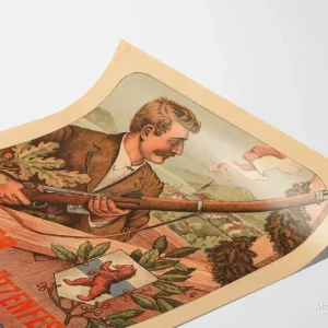 Vintageposter för skytte i Zug 1911 Cham - Bild 3
