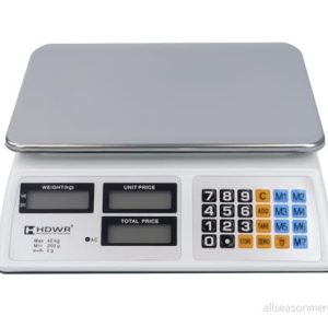 Affärsskala, Elektronisk, Digital skärm, Belastningskapacitet upp till 40 kg, 3 displayer, Plattformsmått 32 x 23 cm, Taravägning, Noggrannhet på 2 gram, Batterikapacitet 4 Ah, HDWR wagPRO S40 5907614661243 Affärsskala, Elektronisk, Digital skärm, Belastningskapacitet upp till 40 kg, 3 displayer, Plattformsmått 32 x 23 cm, Taravägning, Noggrannhet på 2 gram, Batterikapacitet 4 Ah, HDWR wagPRO S40 5907614661243