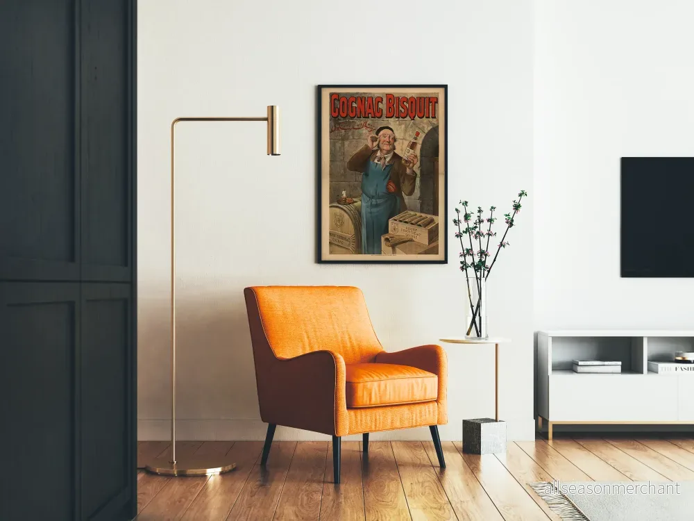 Vintageposter Cognac Bisquit Dubouché Dekorativ - Bild 2