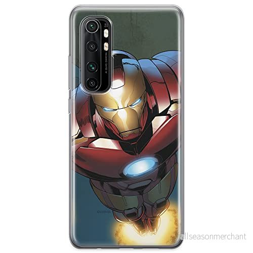ERT GROUP mobiltelefonfodral för Xiaomi MI NOTE 10 Lite originalt och officiellt licensierat Marvel mönster Iron Man 017 optimalt anpassad till formen på mobiltelefonen, fodral tillverkad av TPU plast 5904805592157