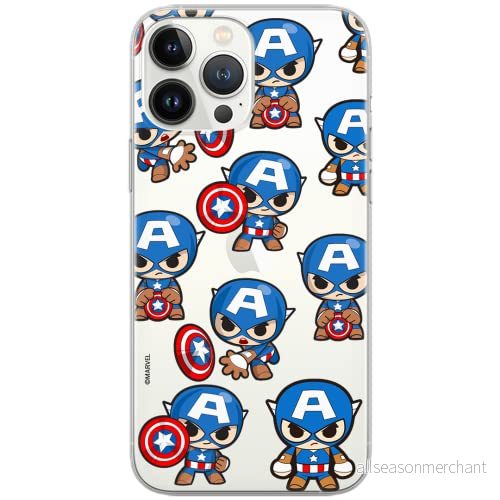 ERT GROUP mobiltelefonfodral för Samsung S9 originalt och officiellt licensierat Marvel mönster Captain America 029 Vit optimalt anpassad till formen på mobiltelefonen, gedeeltelijk transparant 5904805318238