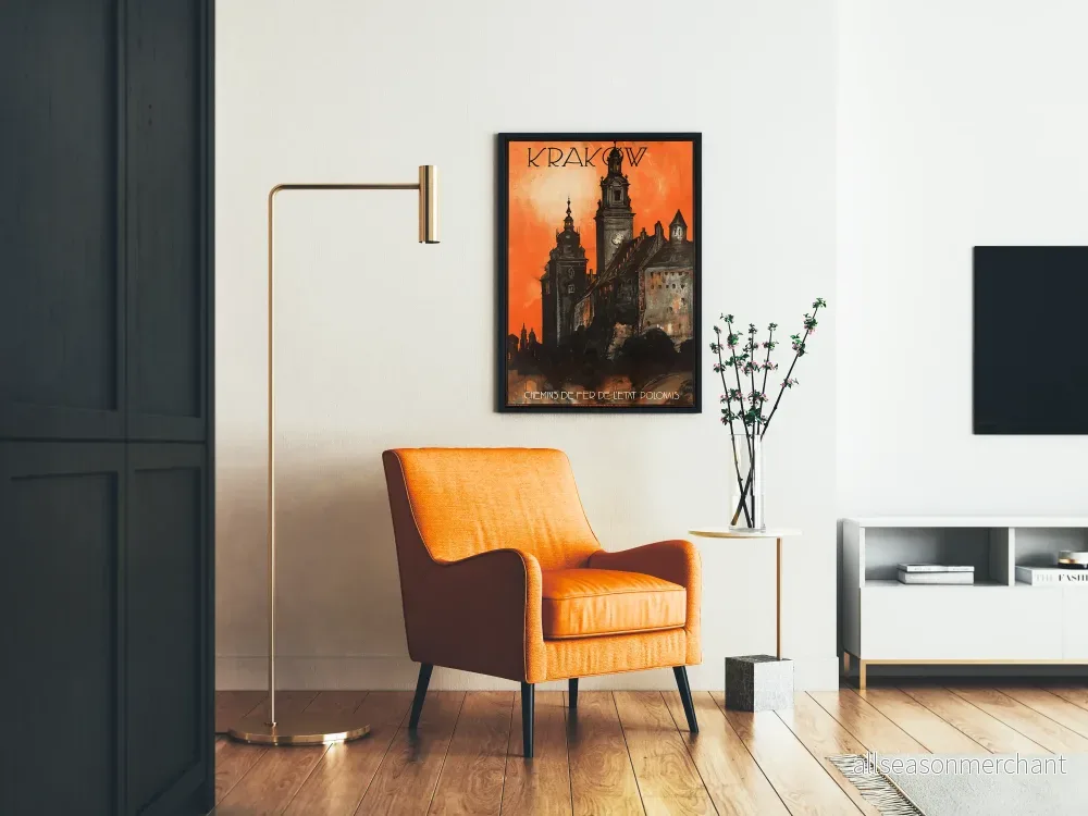 Vintageposter Kraków - Väggdekoration i retrostil - Bild 2