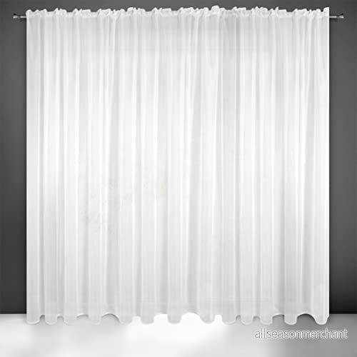 Eurofirany gardin voile slät transparent veckband 1 st. Transparent, högkvalitativt sovrum, vardagsrum, elegant, ädel, 300 x 250 cm 5903571120229