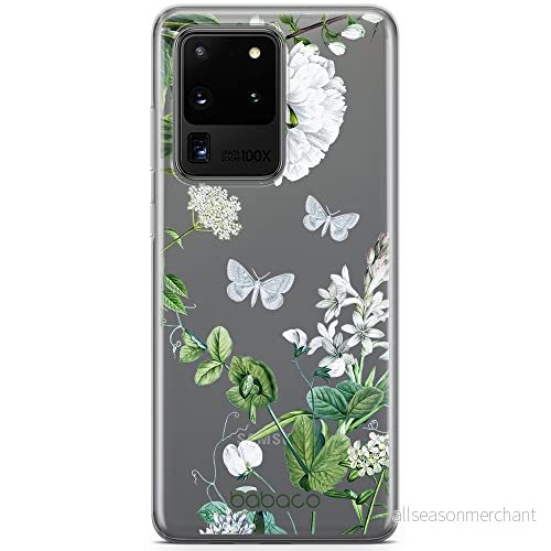 ERT GROUP mobiltelefonfodral för Samsung S20 ULTRA / S11 PLUS originalt och officiellt licensierat Babaco mönster Flowers 030 optimalt anpassad till formen på mobiltelefonen, gedeeltelijk transparant 5905131278104