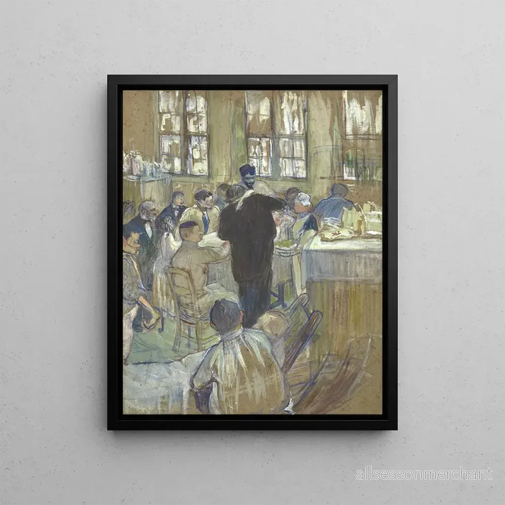 Målning En operation av doktor Pan på International Hospital – Henri de Toulouse – Lautrec | Konsttryck