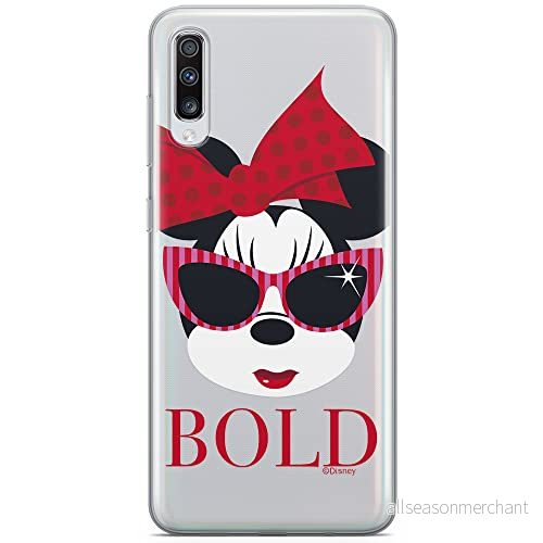 ERT GROUP mobiltelefonfodral för Samsung A70 originalt och officiellt licensierat Disney mönster Minnie 045 optimalt anpassad till formen på mobiltelefonen, gedeeltelijk transparant 5902980410846