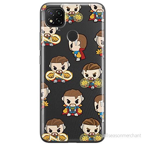 ERT GROUP mobiltelefonfodral för Xiaomi REDMI 9C originalt och officiellt licensierat Marvel mönster Dr Strange 001 optimalt anpassad till formen på mobiltelefonen, gedeeltelijk transparant 5904805215117
