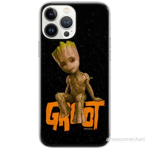 ERT GROUP mobiltelefonfodral för Apple Iphone 6 PLUS originalt och officiellt licensierat Marvel mönster Groot 005 Vit optimalt anpassad till formen på mobiltelefonen, fodral tillverkad av TPU plast 5904805355998