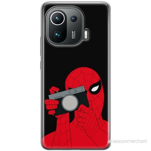 ERT GROUP mobiltelefonfodral för Xiaomi MI 11 PRO originalt och officiellt licensierat Marvel mönster Spider Man 026 optimalt anpassad till formen på mobiltelefonen, fodral tillverkad av TPU plast 5905795003135