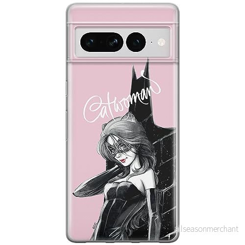 ERT GROUP mobiltelefonfodral för Google PIXEL 7 PRO originalt och officiellt licensierat DC mönster Catwoman 001 optimalt anpassad till formen på mobiltelefonen, fodral tillverkad av TPU plast 5905795182250