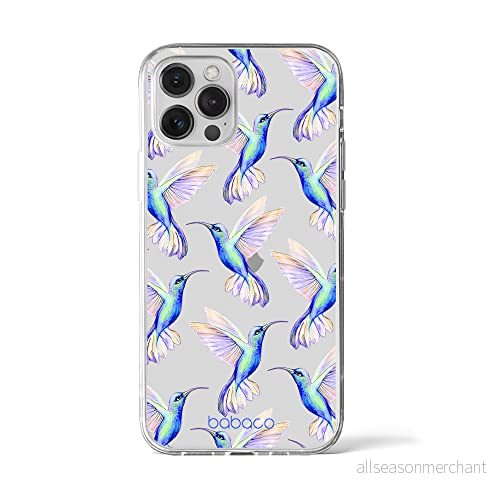 ERT GROUP mobiltelefonfodral för Iphone 12 PRO MAX originalt och officiellt licensierat Babaco mönster Hummingbird 002 optimalt anpassad till formen på mobiltelefonen, gedeeltelijk transparant 5903040383513