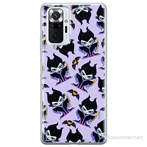 ERT GROUP mobiltelefonfodral för Xiaomi REDMI NOTE 10 PRO originalt och officiellt licensierat Disney mönster Maleficent 004 anpassad till formen på mobiltelefonen, fodral tillverkad av TPU plast 5905131487315
