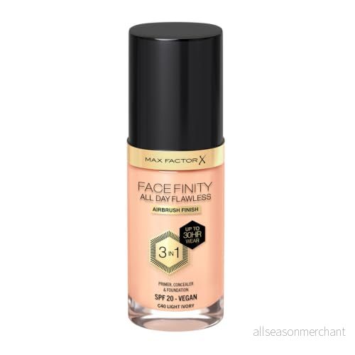 Max Factor All Day Flawless 3in1 Foundation Light Ivory 3616303999339
