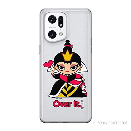 ERT GROUP mobiltelefonfodral för Oppo FIND X5 PRO originalt och officiellt licensierat Disney mönster Queen of Hearts 001 optimalt anpassad till formen på mobiltelefonen, gedeeltelijk transparant 5905511416140
