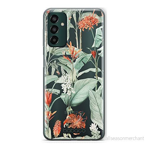 ERT GROUP mobiltelefonfodral för Samsung M13 4G originalt och officiellt licensierat Babaco mönster Flowers 048 optimalt anpassad till formen på mobiltelefonen, gedeeltelijk transparant 5905511333454
