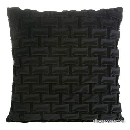 Eurofirany kuddöverdrag soffkuddar dekorationskudde dubbelpack 2 pack huvudkuddfodral sittkudde Fellimitat, olivgrön + svart, 45 x cm, 5900811861829