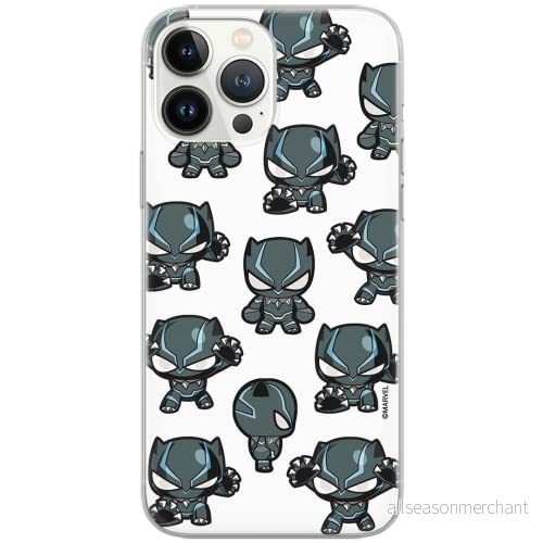 ERT GROUP mobiltelefonfodral för Apple Iphone 11 originalt och officiellt licensierat Marvel mönster Black Panther 016 Vit anpassad till formen på mobiltelefonen, fodral tillverkad av TPU plast 5904805229329