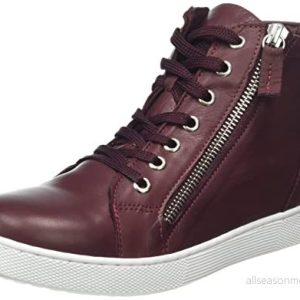 Andrea Conti Damsneakers, vinröd, 42 EU, Burgund, EU 4065139973942