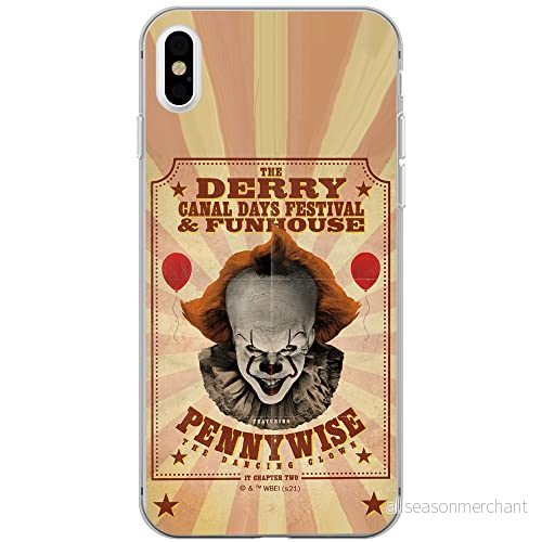 ERT GROUP mobiltelefonfodral för Iphone XS Max originalt och officiellt licensierat Horror mönster It 023 optimalt anpassad till formen på mobiltelefonen, fodral tillverkad av TPU plast 5905511005580
