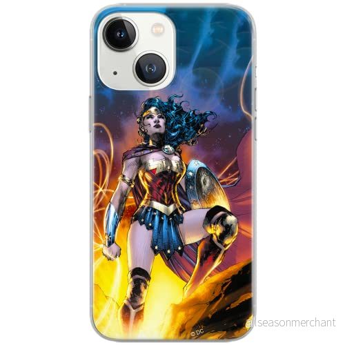 ERT GROUP mobiltelefonfodral för Iphone 13 MINI originalt och officiellt licensierat DC mönster Wonder Woman 001 Vit optimalt anpassad till formen på mobiltelefonen, fodral tillverkad av TPU plast 5903932923902
