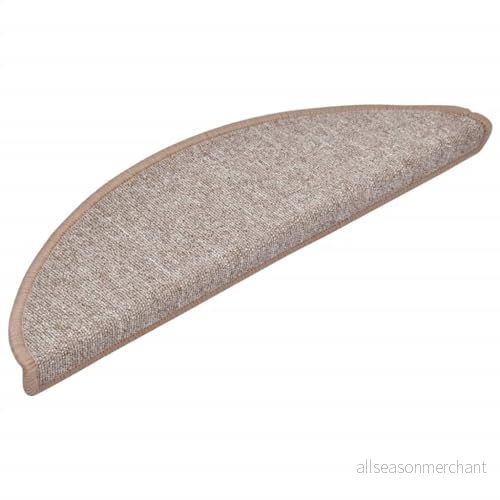 vidaXL Trappstegsmattor 15 st ljusbrun 56x17x3 cm 8718475728245