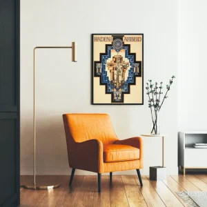 Art Déco-Poster Raden Van Arbeid med stiliserad bågskytt - Bild 2