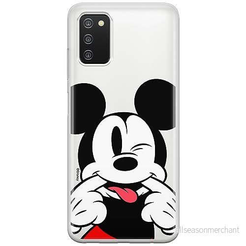 ERT GROUP mobiltelefonfodral för Samsung A03S originalt och officiellt licensierat Disney mönster Mickey 052 optimalt anpassad till formen på mobiltelefonen, gedeeltelijk transparant 5905795033958