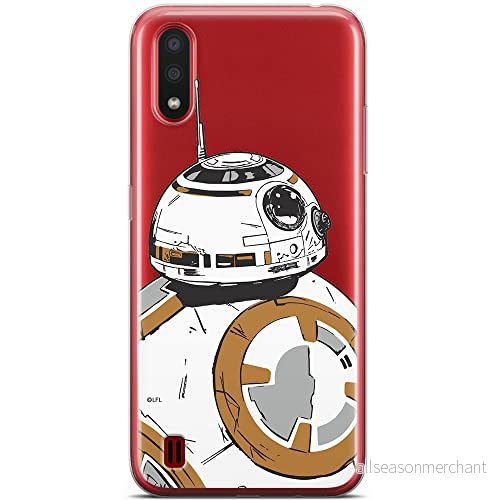 ERT GROUP mobiltelefonfodral för Samsung A01 originalt och officiellt licensierat Star Wars mönster BB 8 009 optimalt anpassad till formen på mobiltelefonen, gedeeltelijk transparant 5904805428494