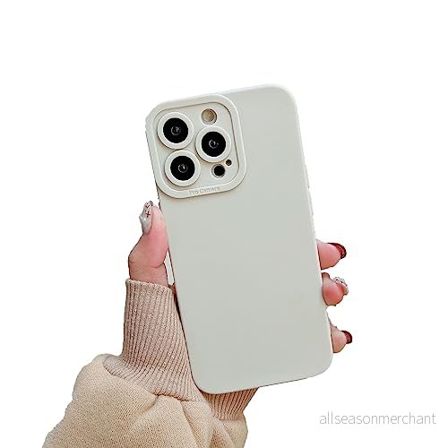CLIPPER GUARDS Kompatibel med iPhone 11 Pro Max fodral, platt kant silikon mobiltelefonfodral för 6,5 tum smalt tunt fodral skyddande vit 749094208823