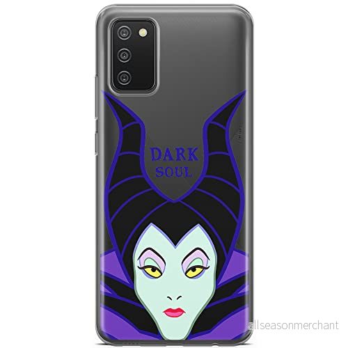 ERT GROUP mobiltelefonfodral för Samsung A02S originalt och officiellt licensierat Disney mönster Maleficent 001 optimalt anpassad till formen på mobiltelefonen, gedeeltelijk transparant 5903040223413