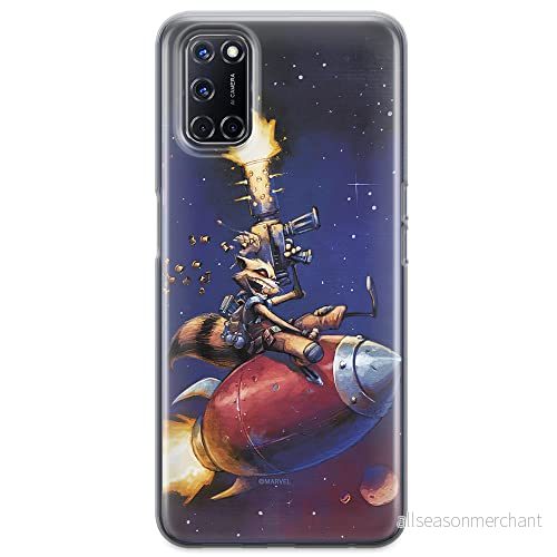 ERT GROUP mobiltelefonfodral för Oppo A92/ A72/ A52 originalt och officiellt licensierat Marvel mönster Rocket 007 optimalt anpassad till formen på mobiltelefonen, fodral tillverkad av TPU plast 5903040202005