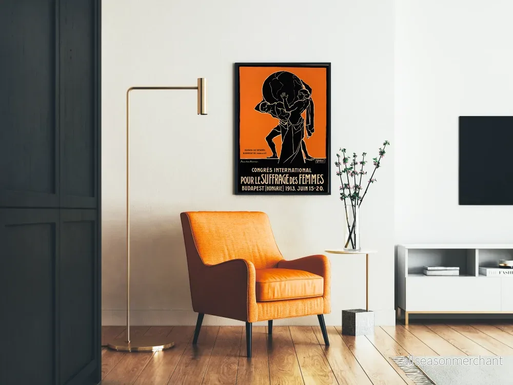 Vintageposter för Internationella kongressen för kvinnors rösträtt 1913 - Bild 2