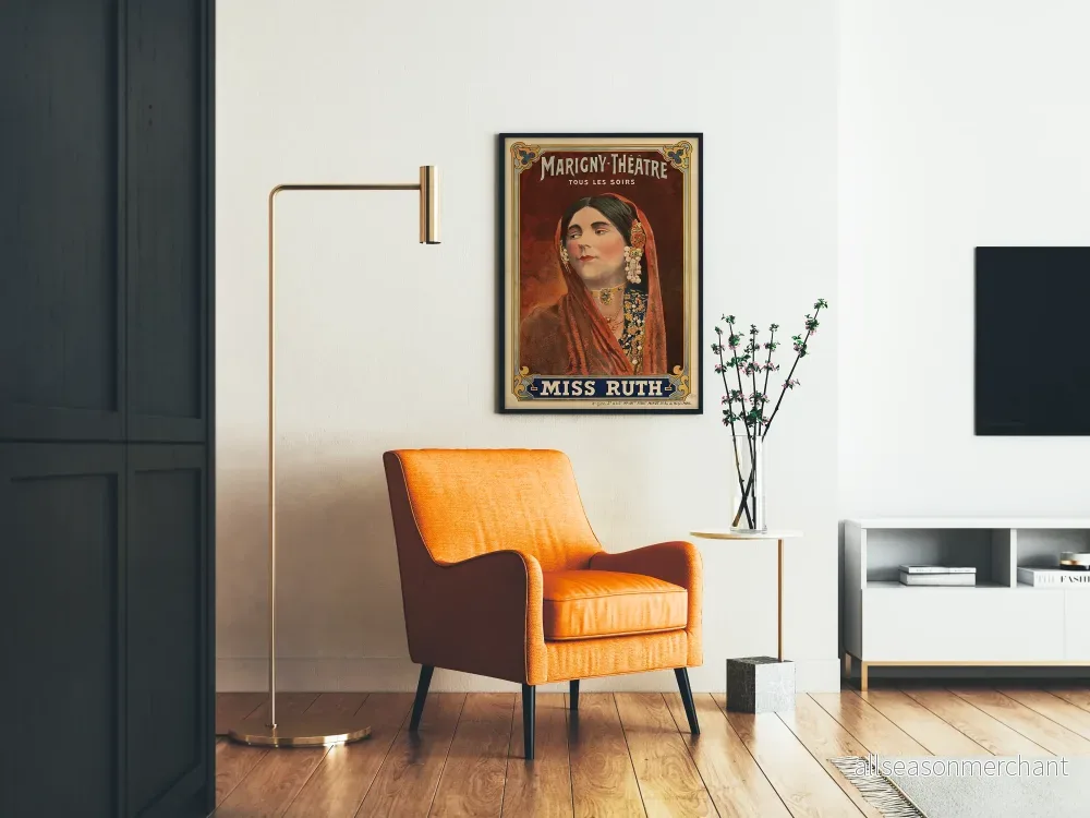 Vintageposter Miss Ruth på Marigny-teatern - Bild 2