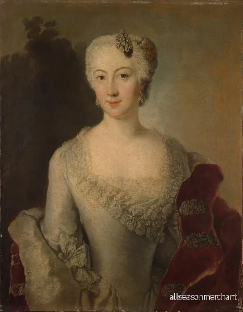 Målning Portrait d'une femme - Anton Raphaël Mengs | Konsttryck - Bild 2