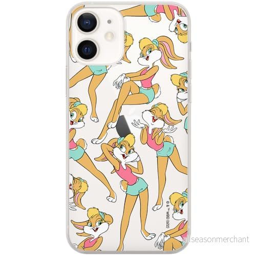 ERT GROUP mobiltelefonfodral för Iphone 12 Mini originalt och officiellt licensierat Looney Tunes mönster Lola 003 optimalt anpassad till formen på mobiltelefonen, gedeeltelijk transparant 5905511638412