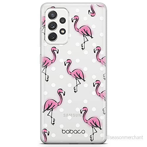 ERT GROUP mobiltelefonfodral för Samsung A72 5G originalt och officiellt licensierat Babaco mönster Flamingo 003 optimalt anpassad till formen på mobiltelefonen, gedeeltelijk transparant 5904805409905