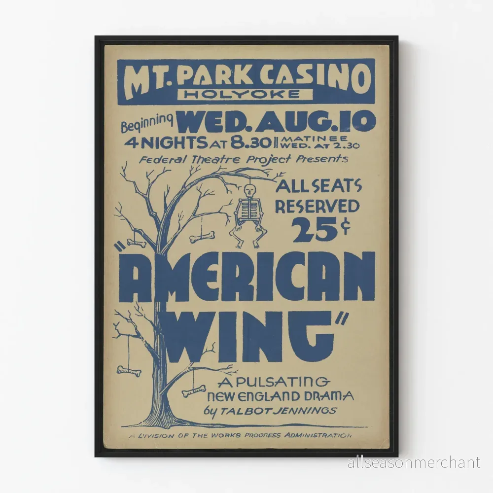 American Wing-teateraffisch vid Mt. Park Casino