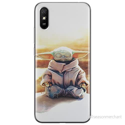 ERT GROUP mobiltelefonfodral för Xiaomi REDMI 9A originalt och officiellt licensierat Star Wars mönster Baby Yoda 015 optimalt anpassad till formen på mobiltelefonen, fodral tillverkad av TPU plast 5904805058363