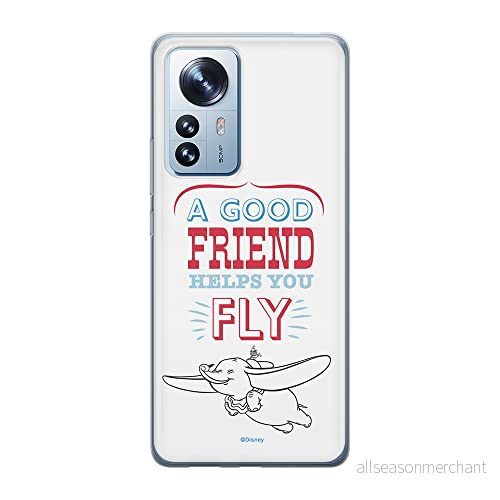 ERT GROUP mobiltelefonfodral för Xiaomi 12 / 12X originalt och officiellt licensierat Disney mönster Dumbo 004 optimalt anpassad till formen på mobiltelefonen, fodral tillverkad av TPU plast 5905511481438